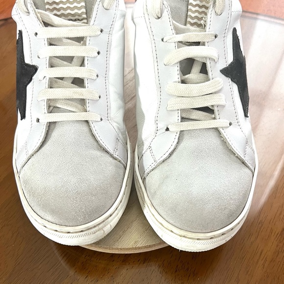 L'idea by Lori Distressed Suede/Leather Sneakers Size 38 Good Condition - Picture 7 of 11